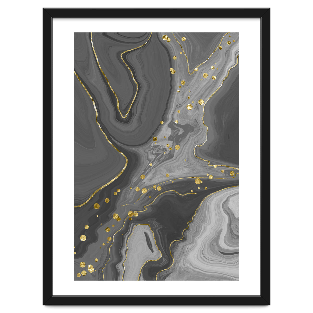 Liquid Marble No. 2 | black