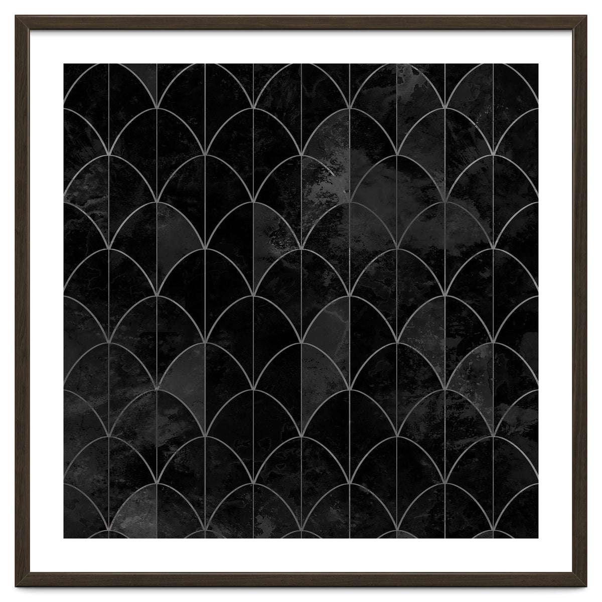 Mermaid scales. Black and white