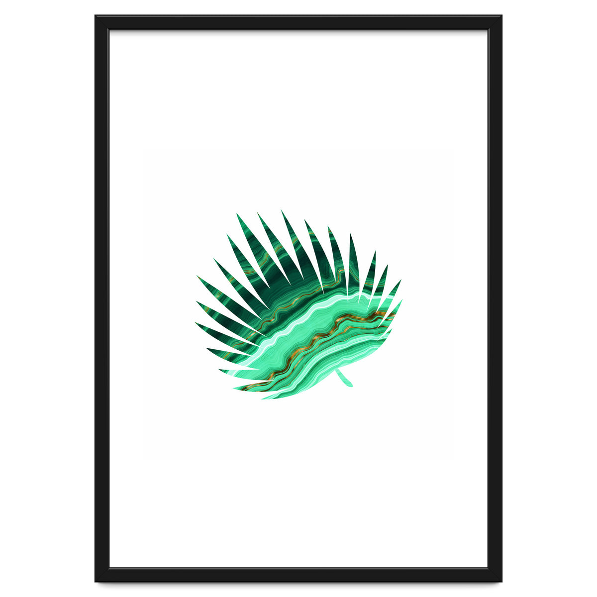 Green Marble Leaf II