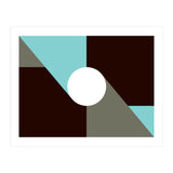 Geometric Shapes No. 29 - baby blue & grey (Print Only) thumbnail