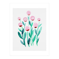 Simple pink flowers (Print Only)