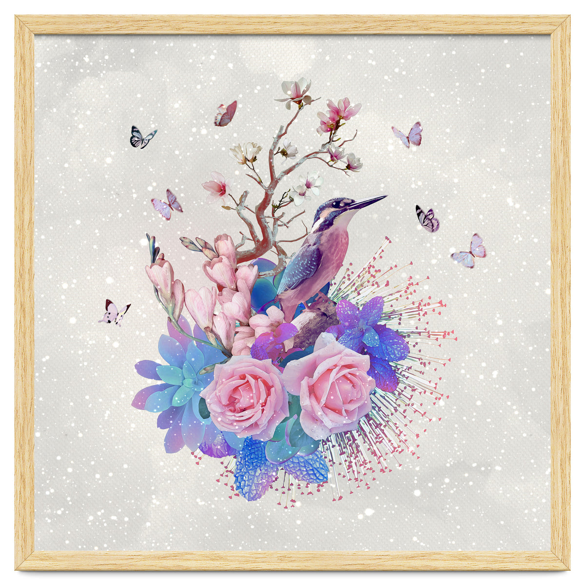 Floral Alcedo Atthis