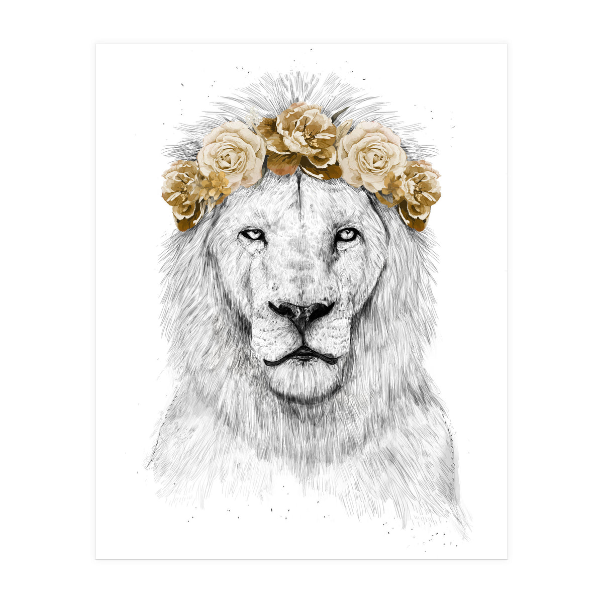 Festival Lion (color version) (Print Only)