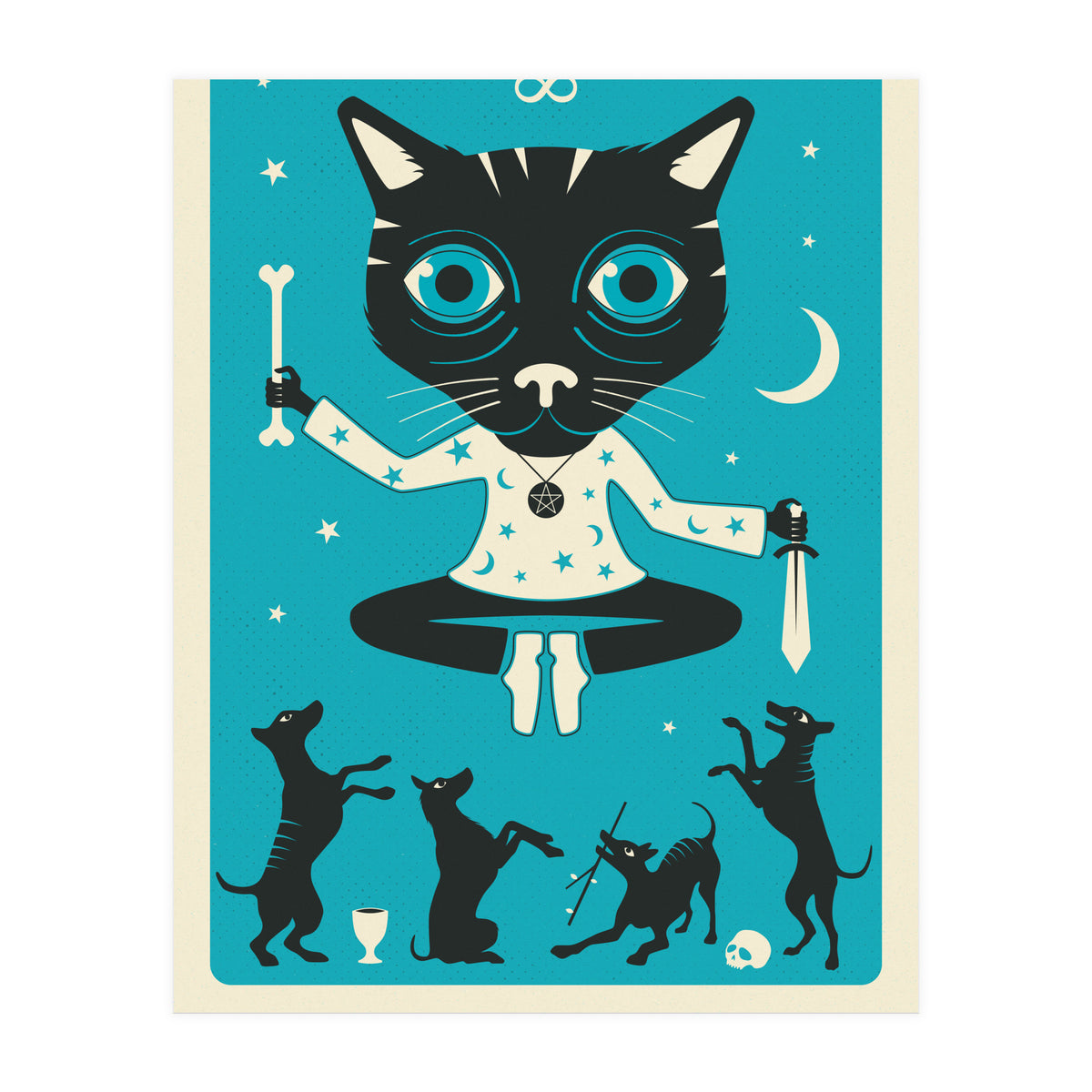 TAROT CARD CAT: THE MAGICIAN (Print Only)