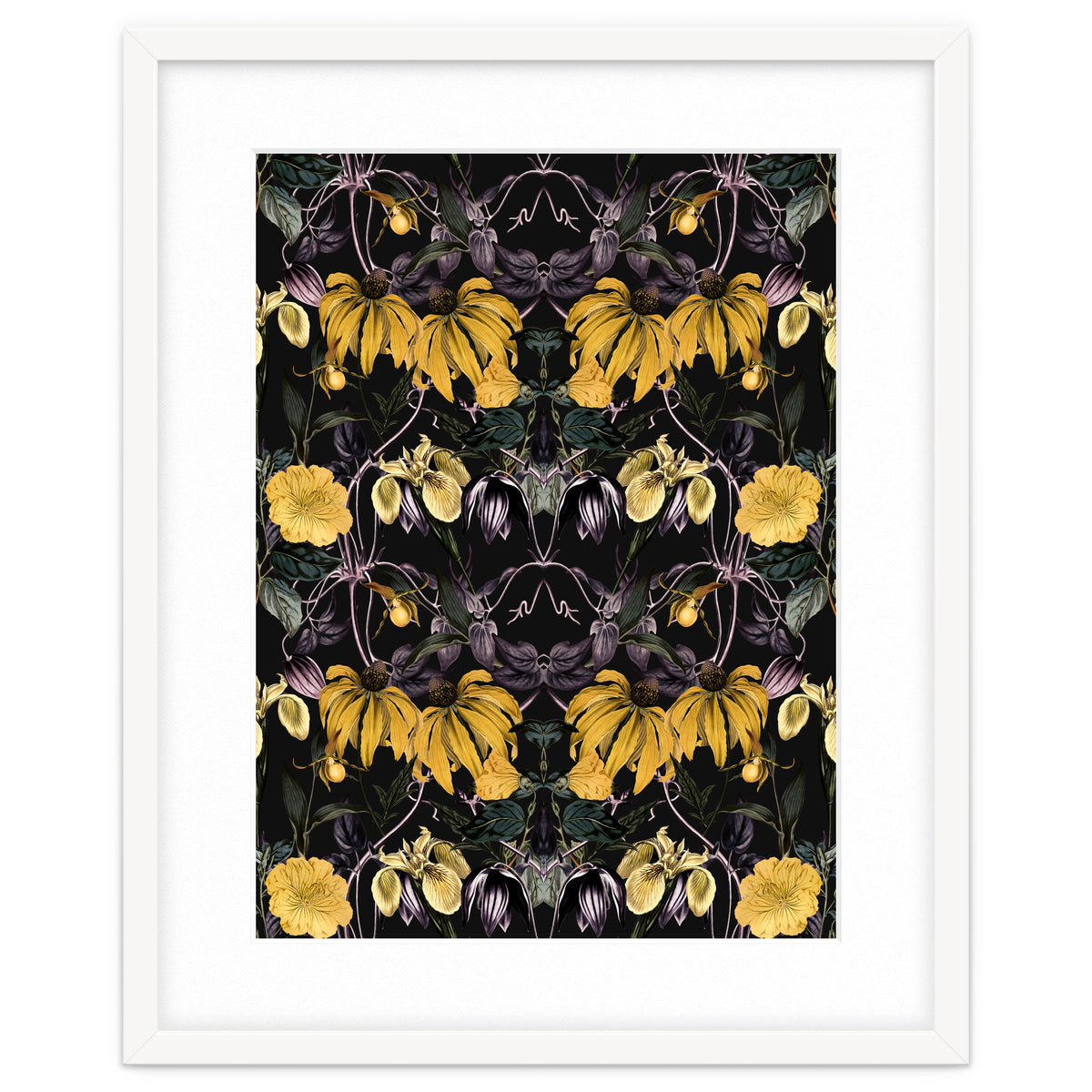 Nocturnal botanical garden kaleidoscope