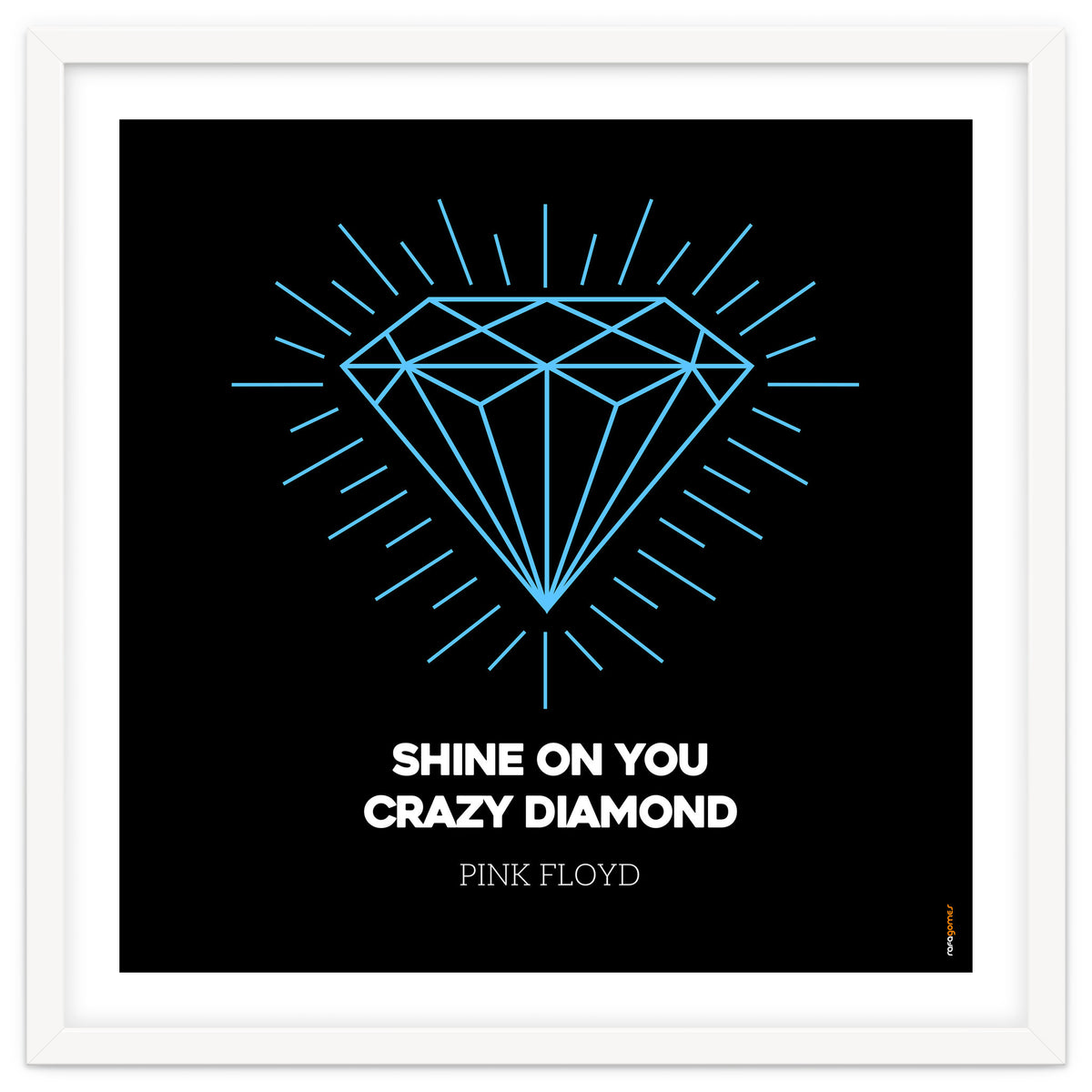 Pink Floyd Shine On You Crazy Diamond Art Print by Rafa