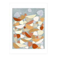 Sea Bed Orange Abstract (Print Only)