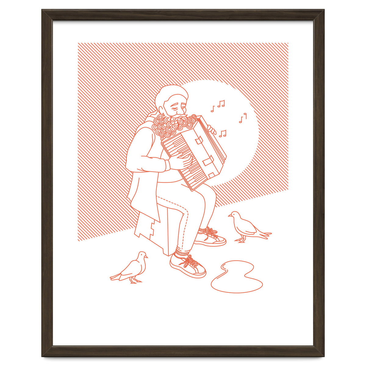 "For Love Not Money" in Orange