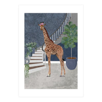 Giraffe in a Victorian House (Print Only)