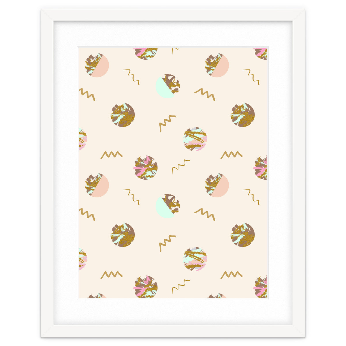 Abstract geometric vector painting