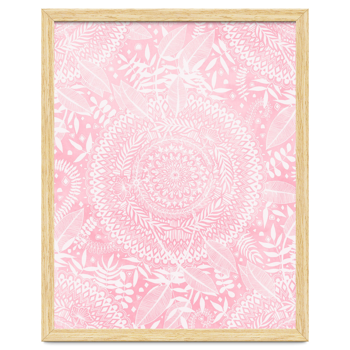 Medallion Pattern in Blush Pink