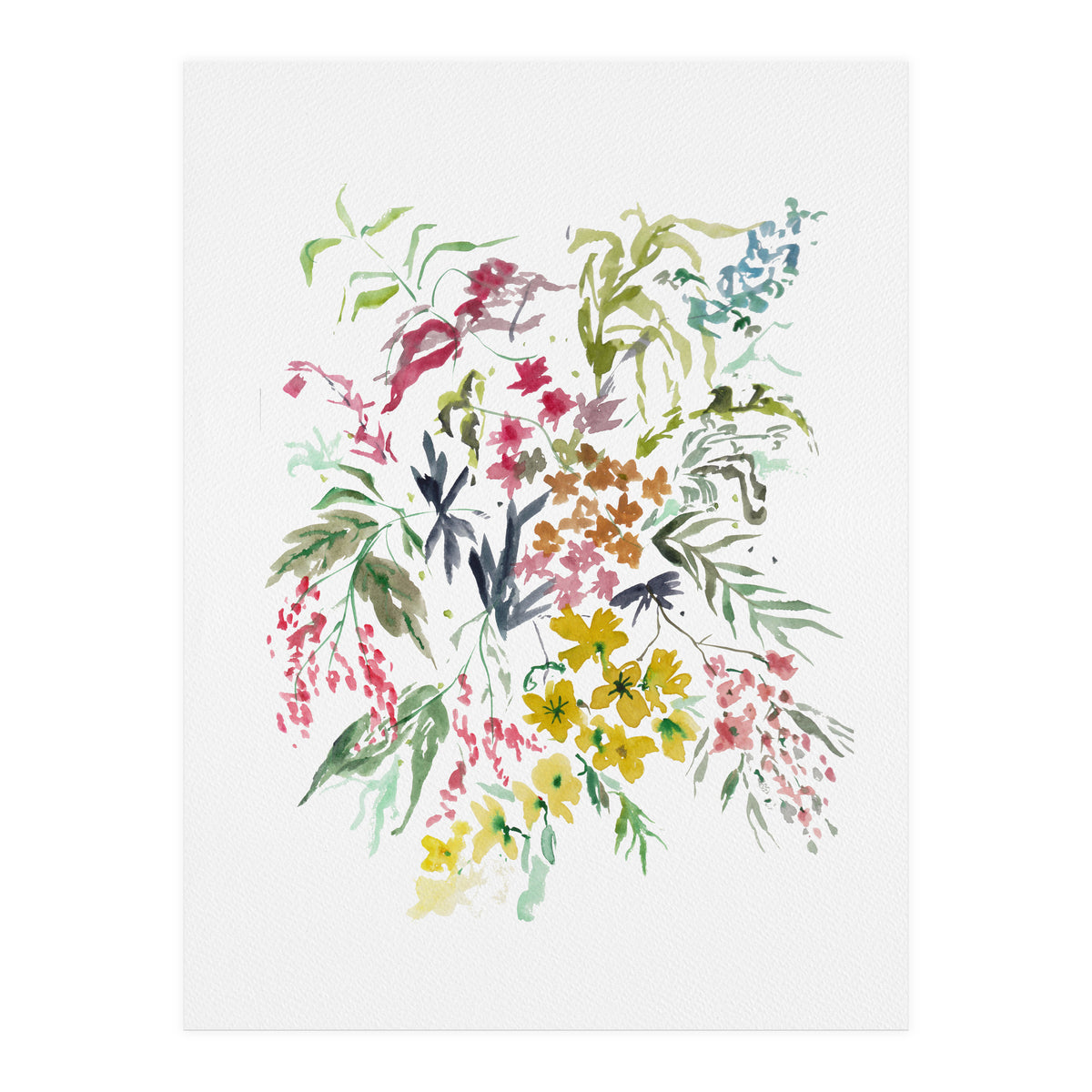 Autumn Bush Watercolour (Print Only)