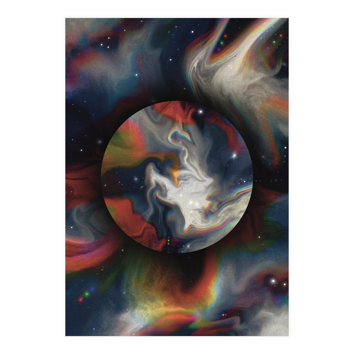 Planet Space Marble Black Hole  (Print Only)