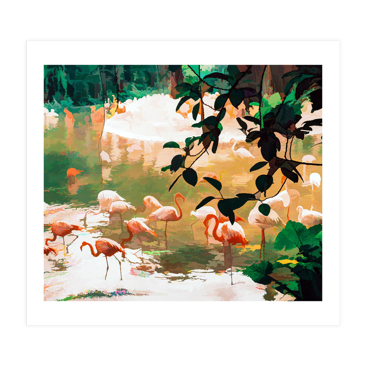 Flamingo Sighting (Print Only)