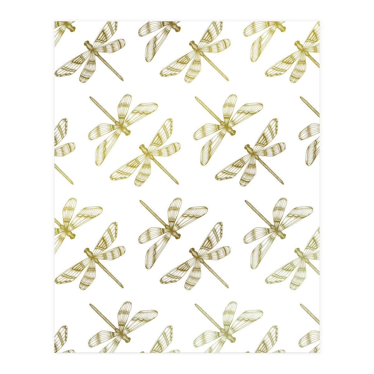 Golden Dragonflies (Print Only)