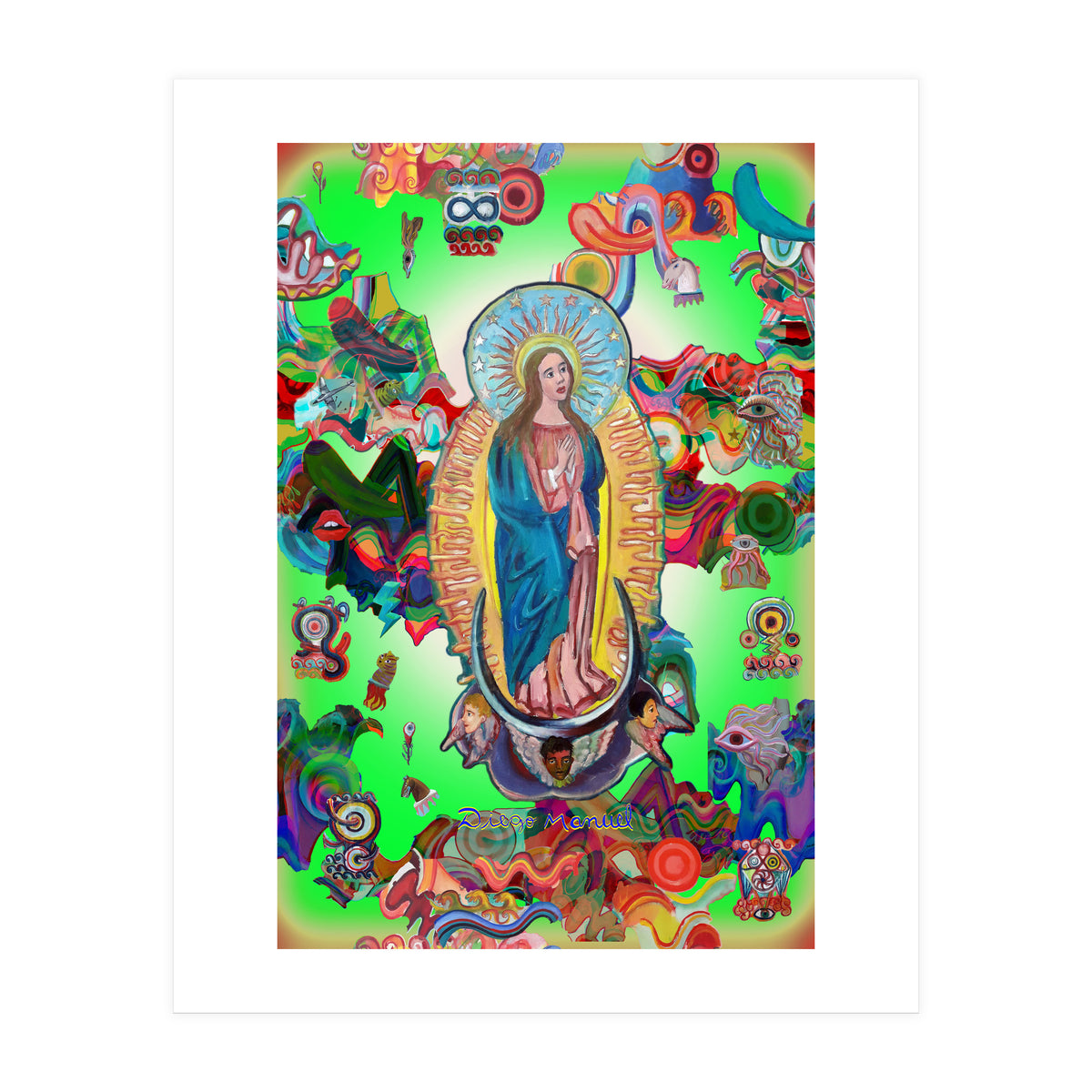 Virgen Y Graffiti 25 (Print Only)