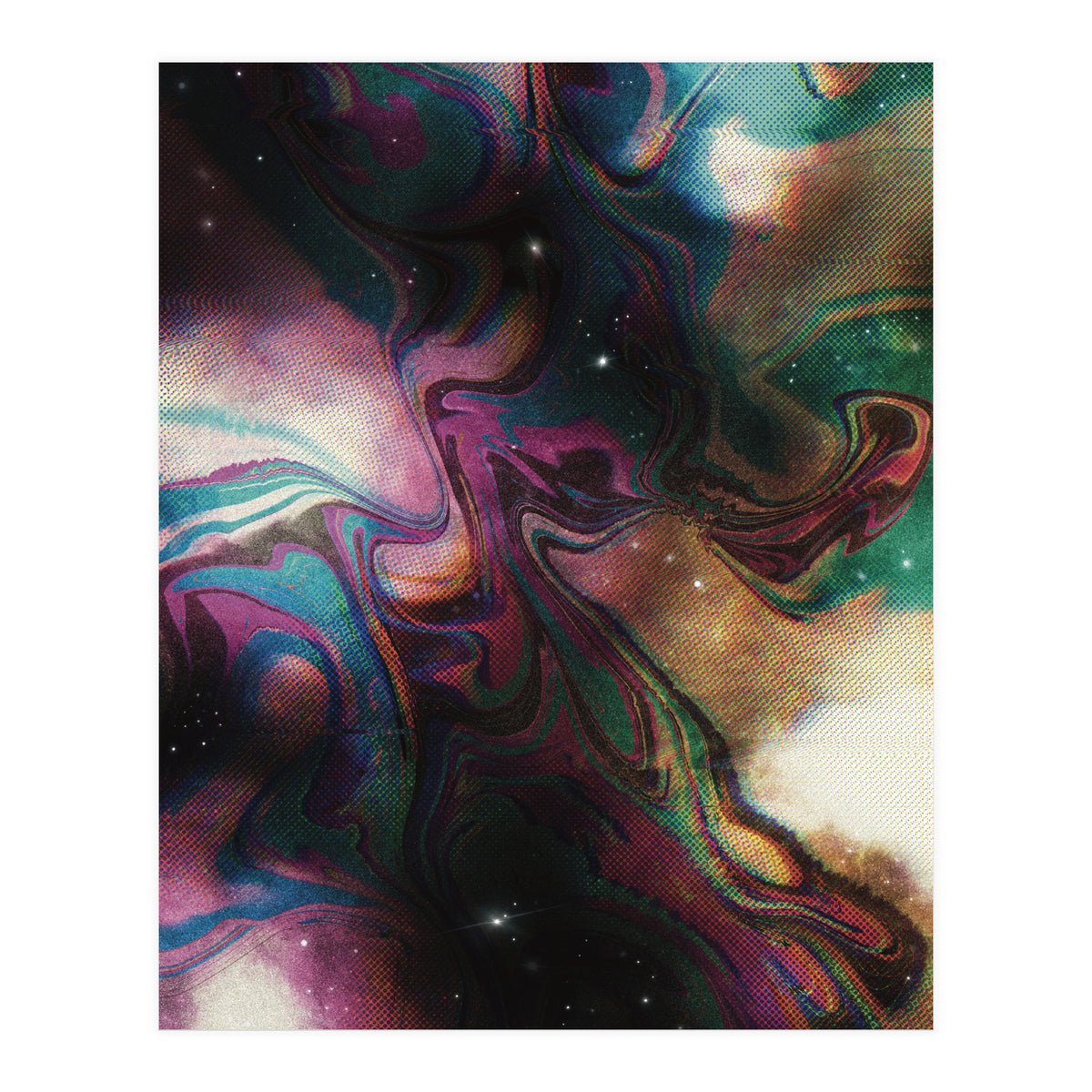 Retro Vintage Abstract Space (Print Only)
