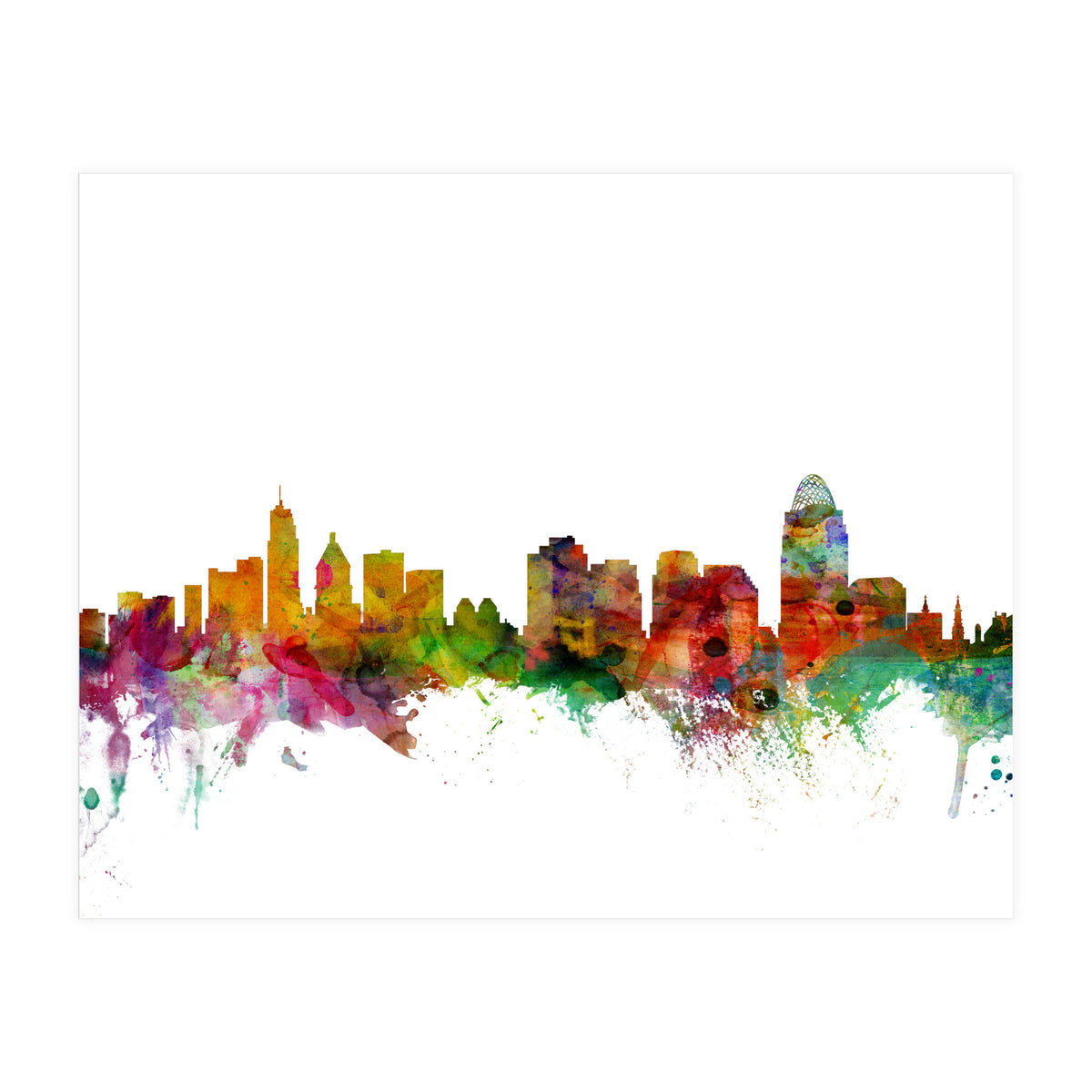 Cincinnati Ohio Skyline (Print Only)