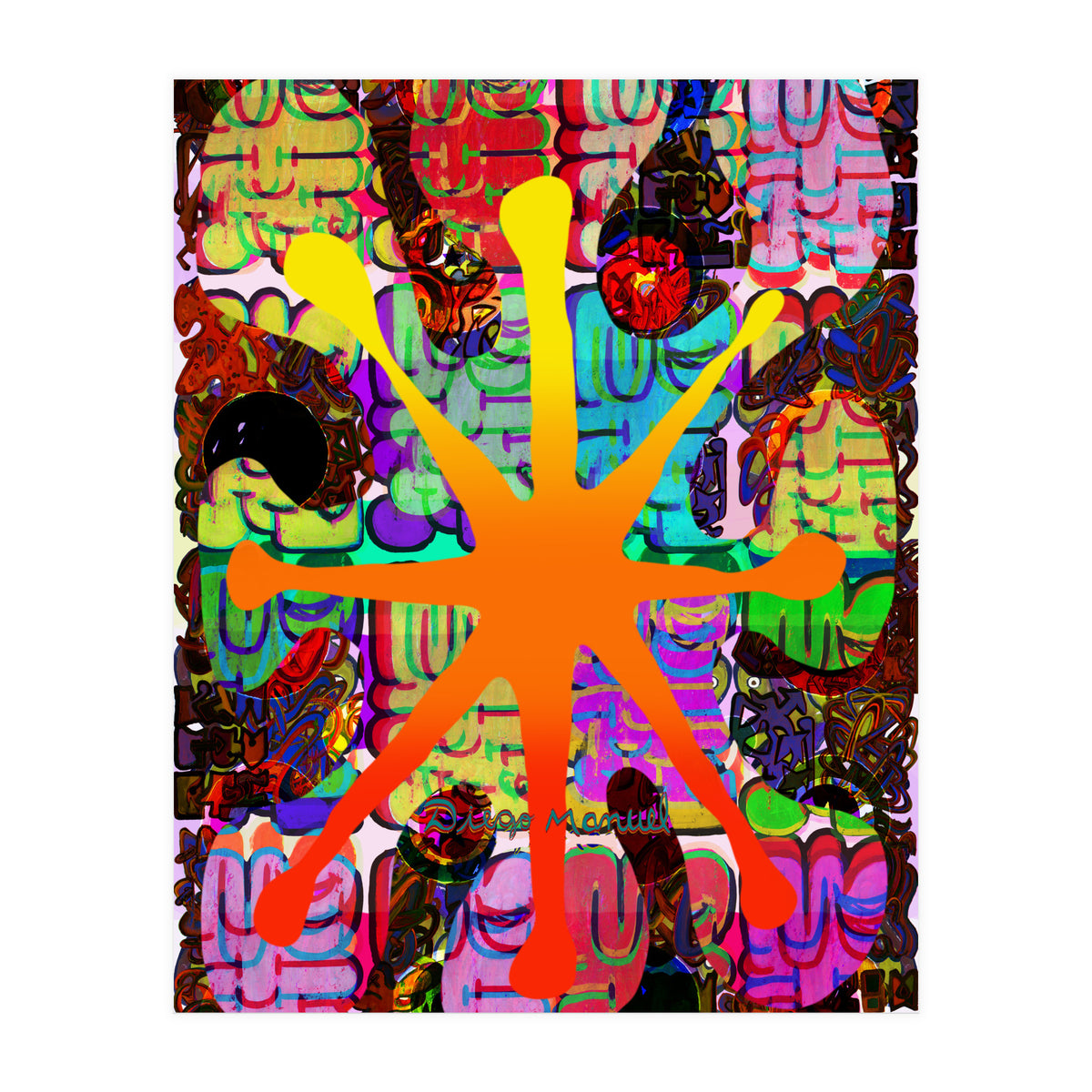 Fuego Y Graffiti 68 (Print Only)