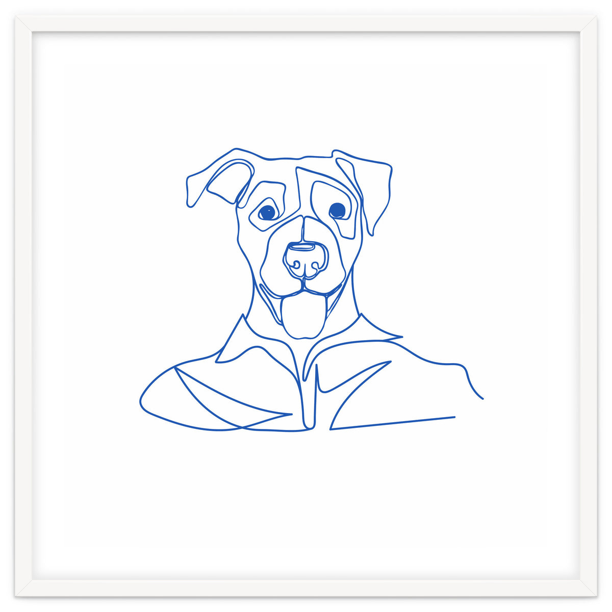 One Line Art Dog