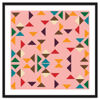 Kilim Pink Triangle Pattern