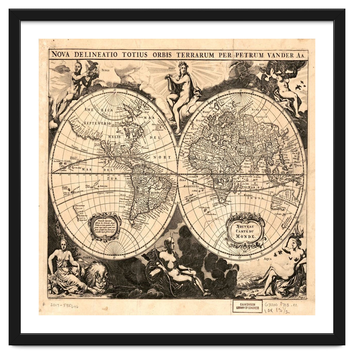 Old world mapa mundi