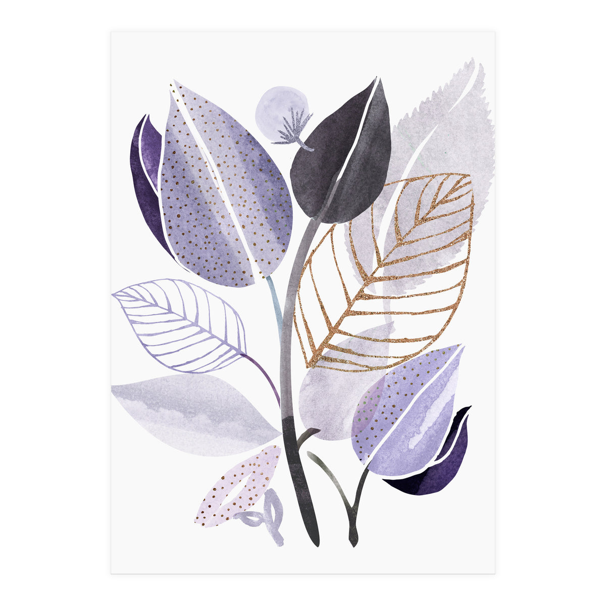 Lavender Leaf Bouquet (Print Only)