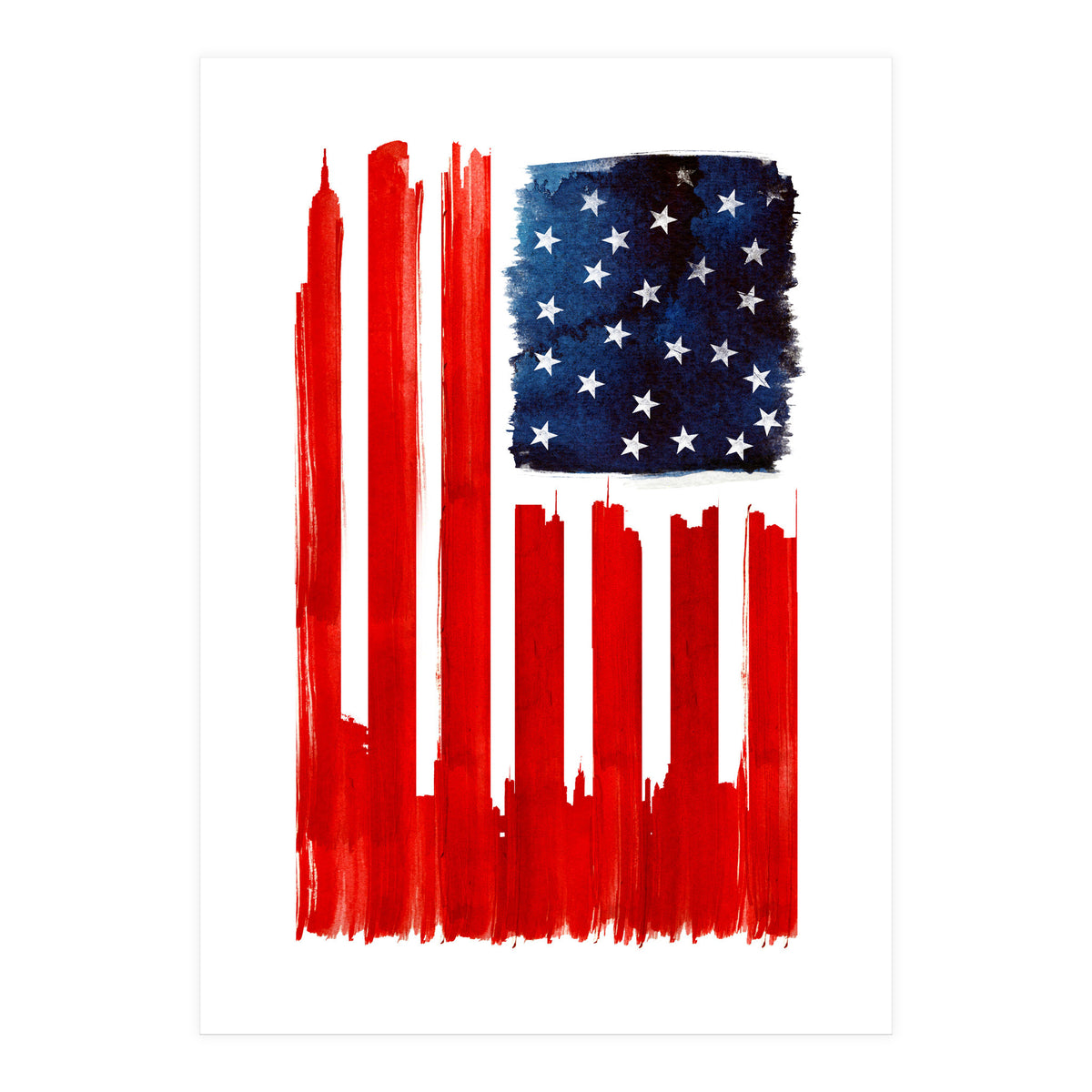 Stars And Buildings (Print Only)