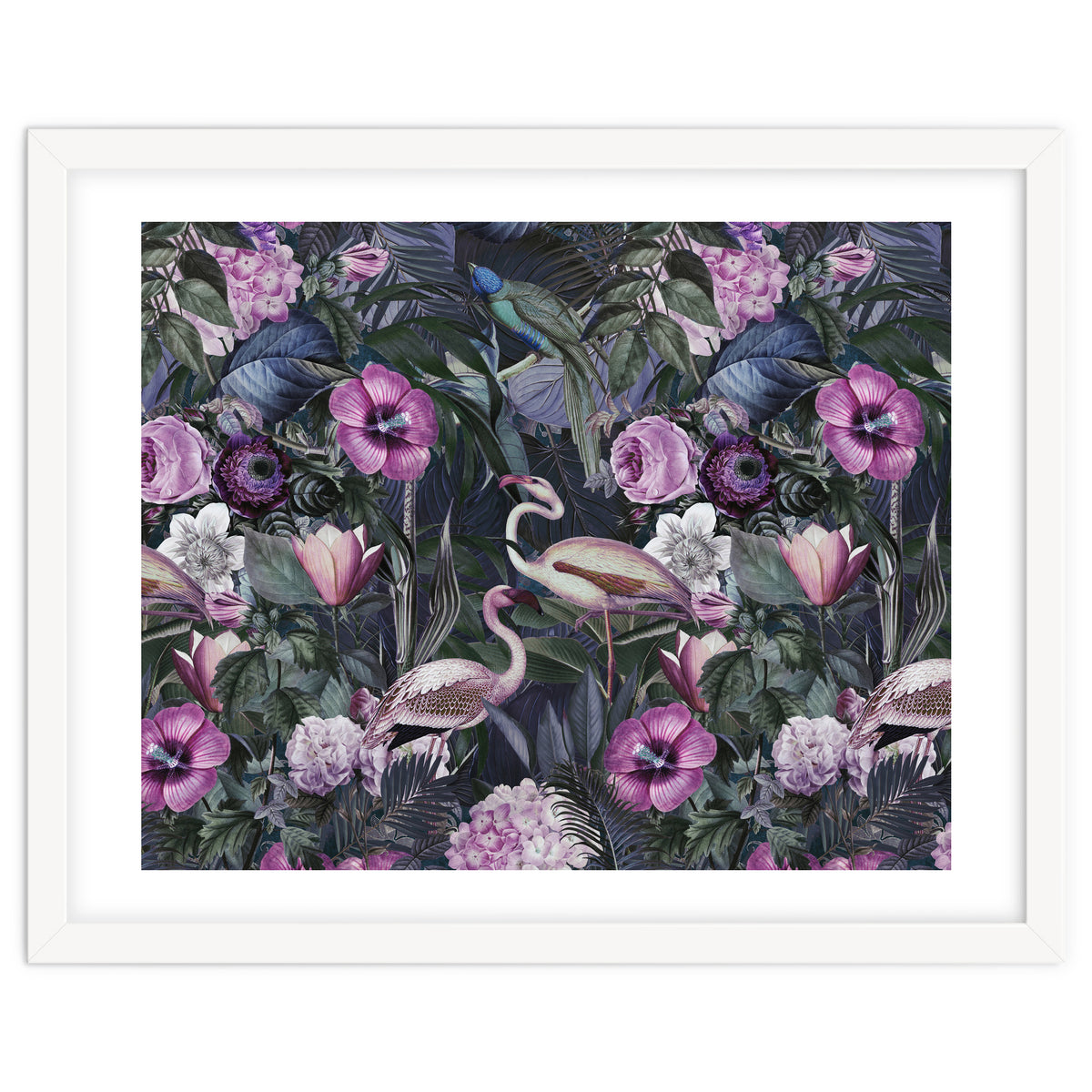Flamingos Dark Jungle 2