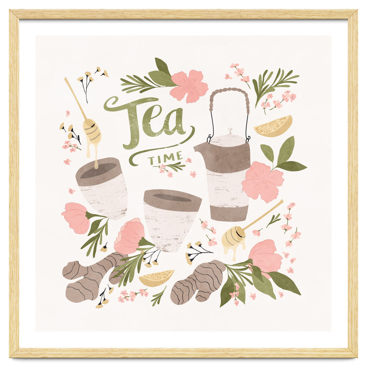 Ginger Lavender Tea Art