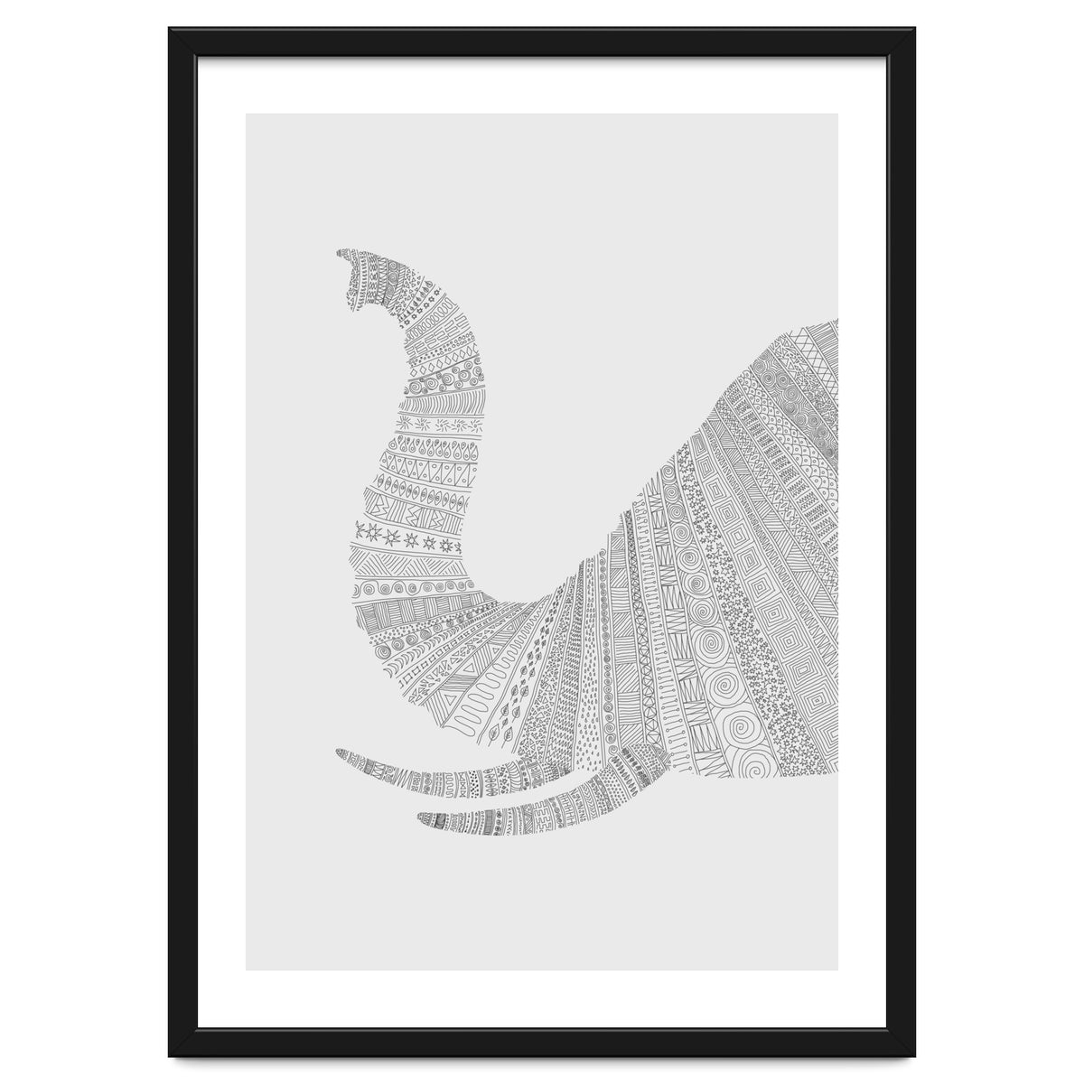 Elephant Grey Poster