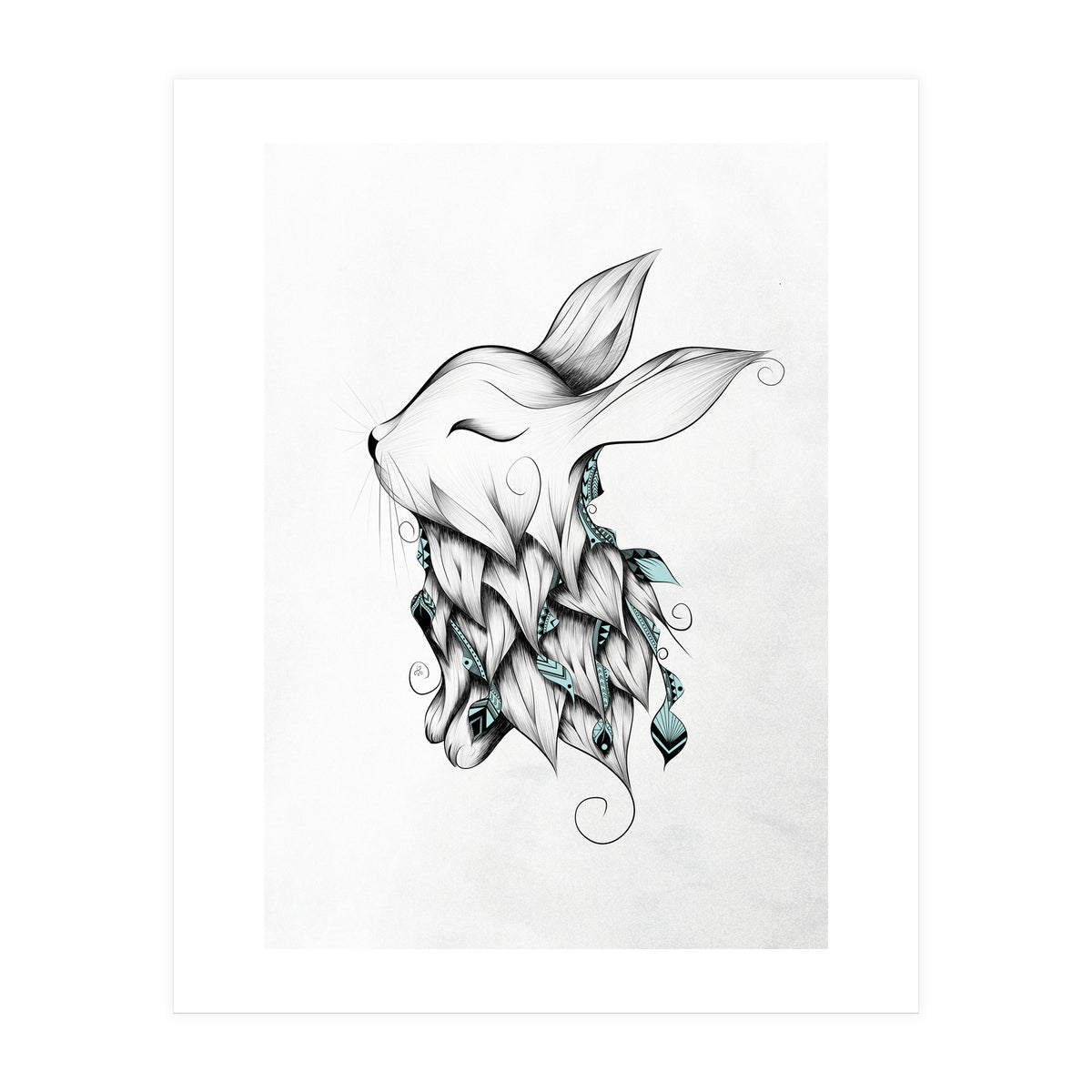 Poetic Rabbit (Print Only)