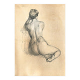 Nude beautiful girl from the back (Print Only) thumbnail