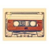 The retro audio compact cassette (Print Only) thumbnail