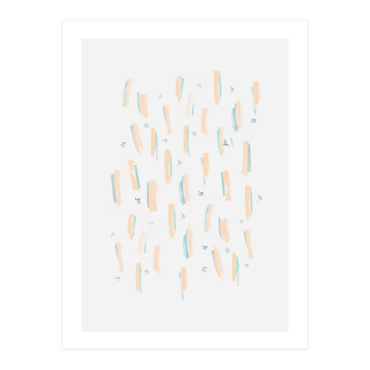 Brush Strokes Peach (Print Only)