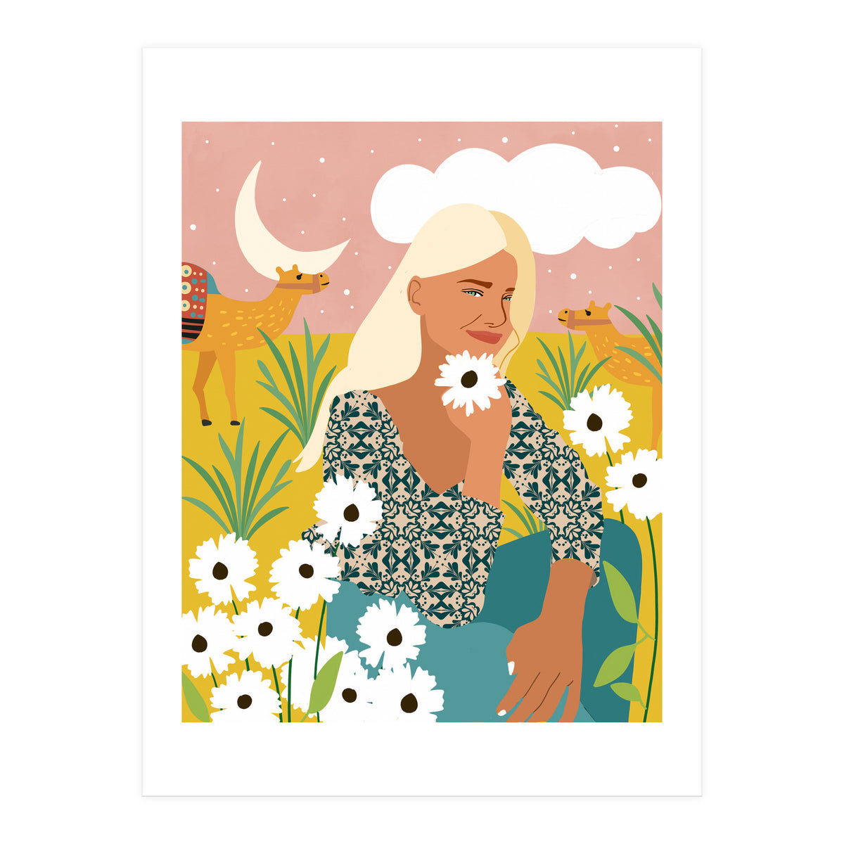 Patience & Humor Are The Two Camels That Can Take You Through Any Desert (Print Only)