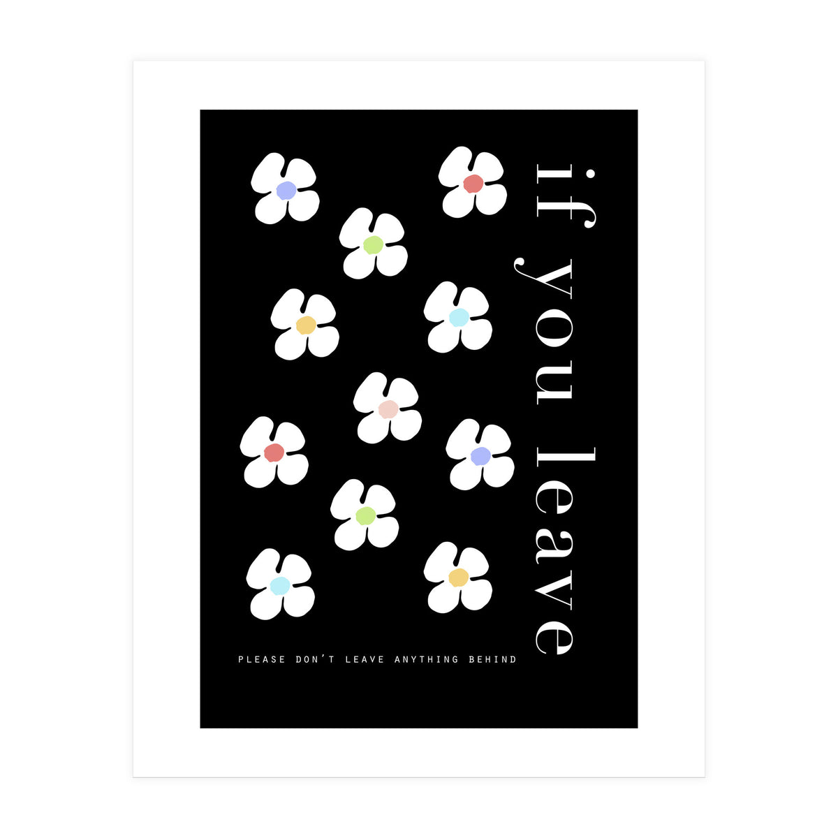 If you leave (Print Only)