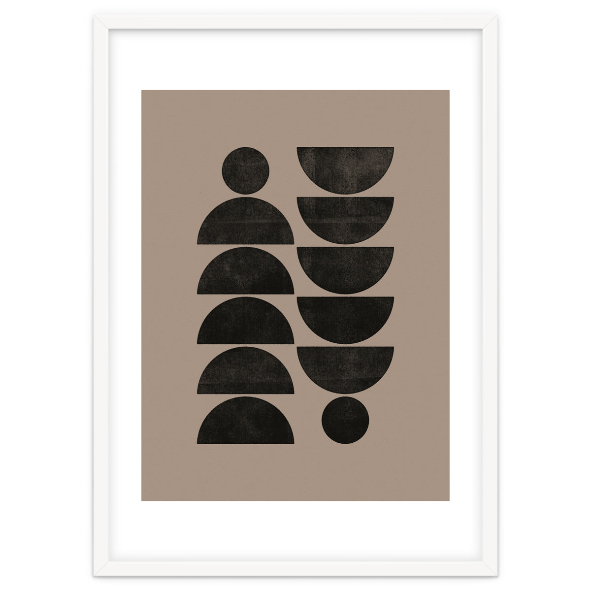 Mid-Century Modern No.30 - Woodblock Print