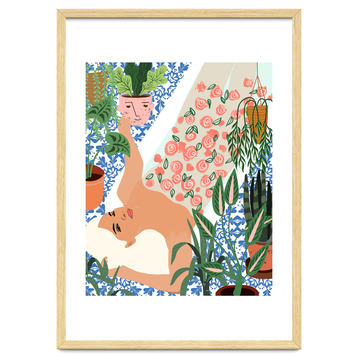 Moroccan Bath With Plants