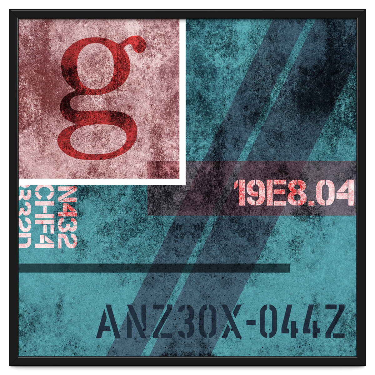 Abstract Industrial Blue