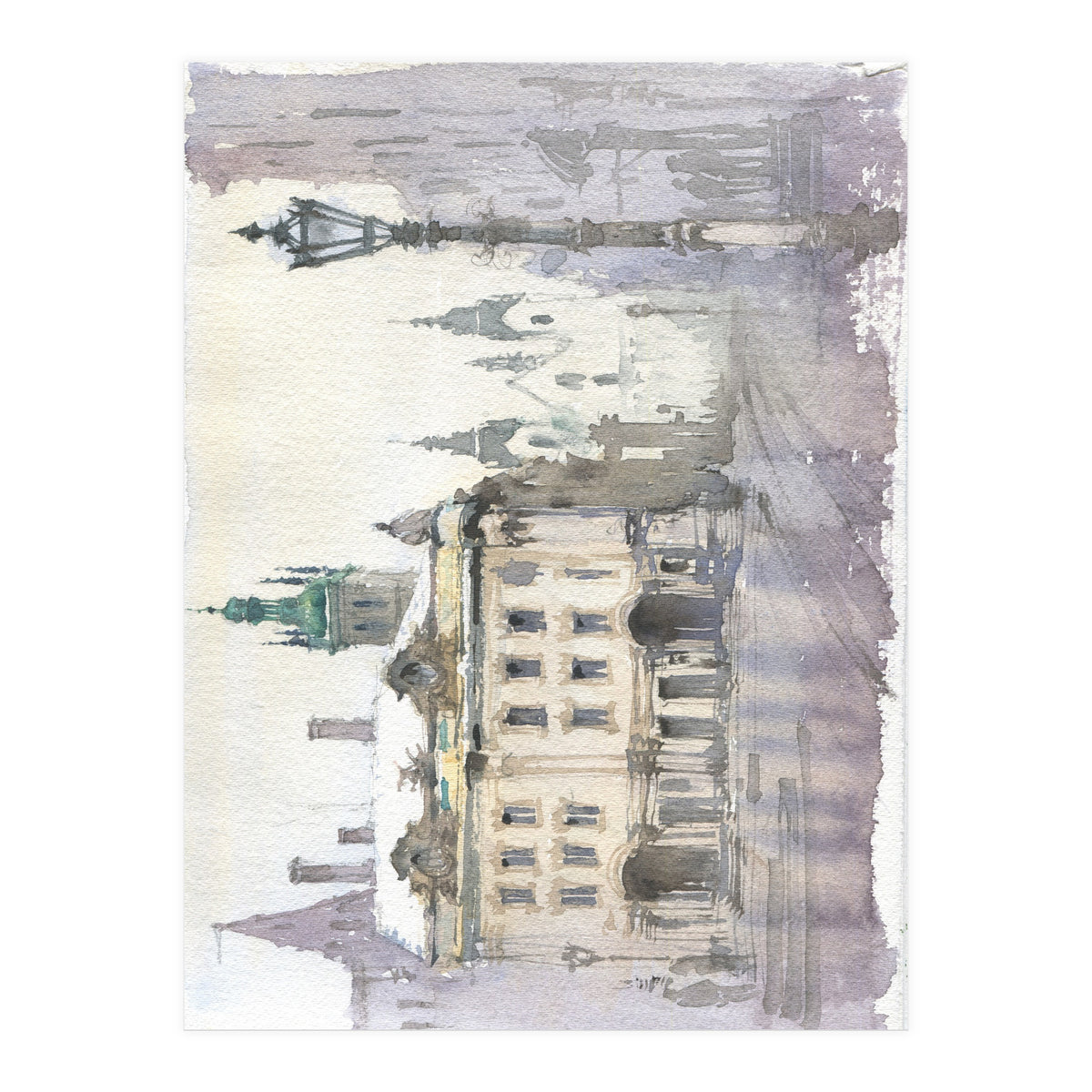 Romantic cityscape  (Print Only)