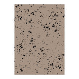 Black Paint Splatter on Dark Beige Background (Print Only) thumbnail