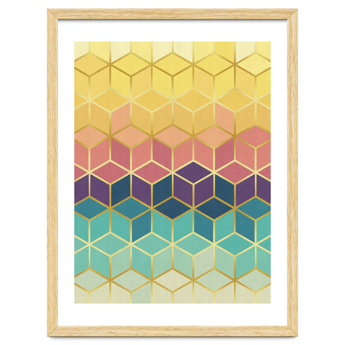 Colorful and golden pattern I