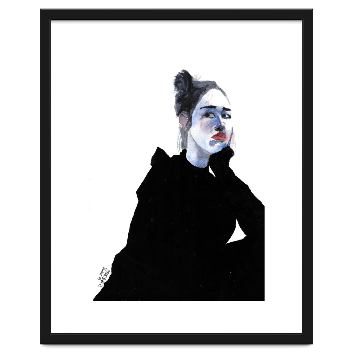 Untitled #48 Woman in a black dress