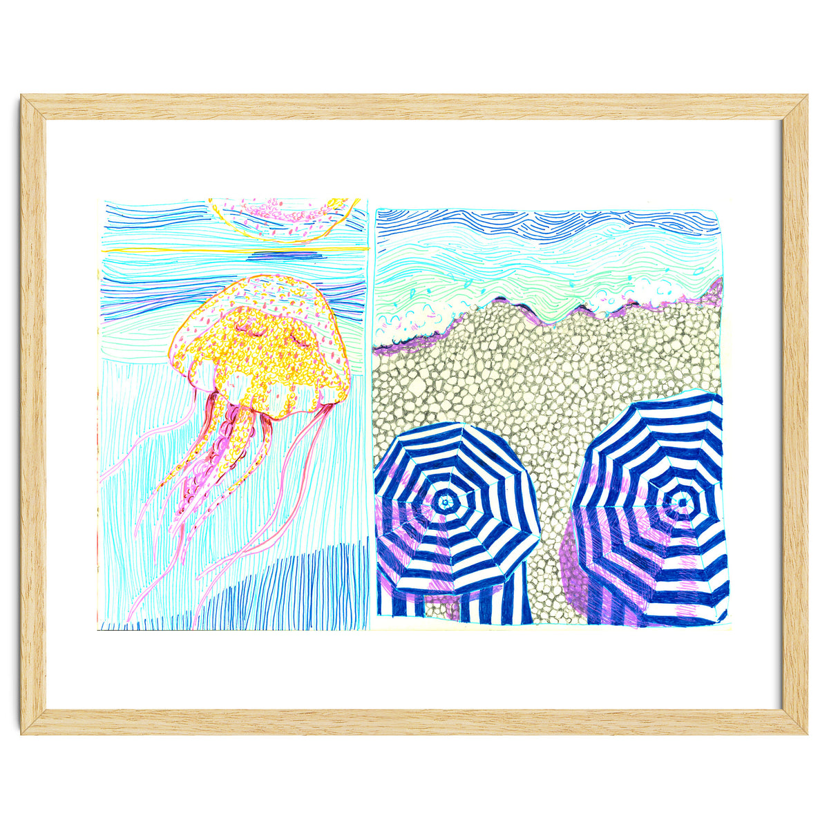 Provence Jelly fish & beach