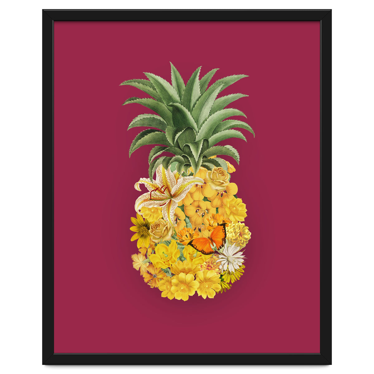 Pineapple Floral Pink