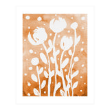 Abstract Flowers Orange (Print Only) thumbnail
