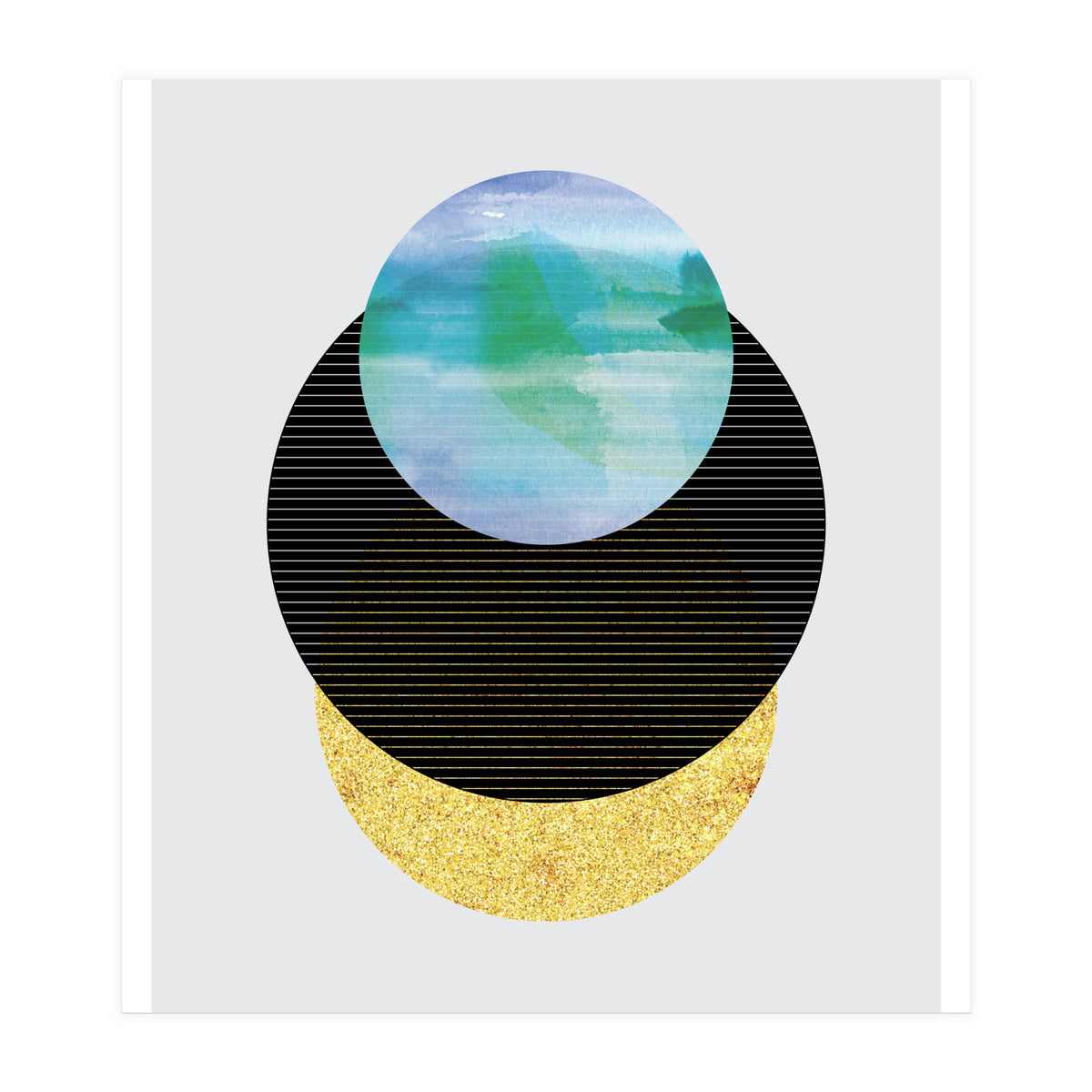 Underwater Sunset Abstract (Print Only)