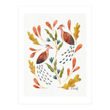 Folk Art Peacocks (Print Only) thumbnail