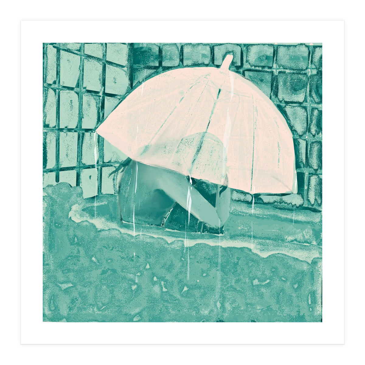 Girl in bathtub  (Print Only)